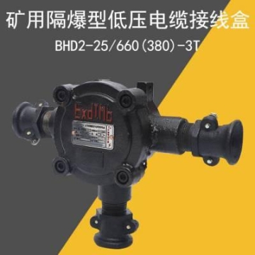 矿用防爆三通接线盒 低压电缆接线盒BHD2-25/660(380)-3T